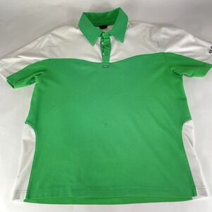 Oakley Green Mens Polo Golf Shirt Size M Medium Oakley Logo‎ Polyester